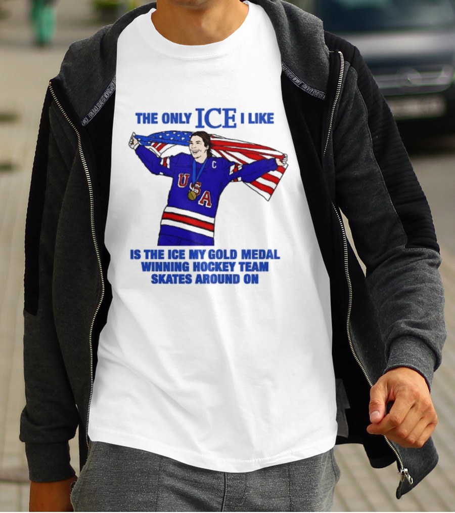Hilary Knight USA Hockey Gold Medal Winner The Only Ice I Like T-Shirt