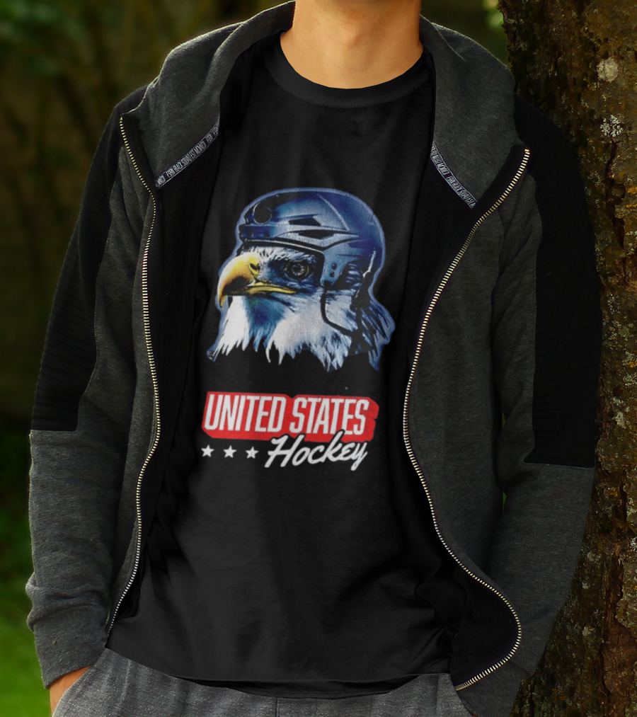 United States Hockey Eagle Milano Cortina 2026 Winter Olympics T-Shirt