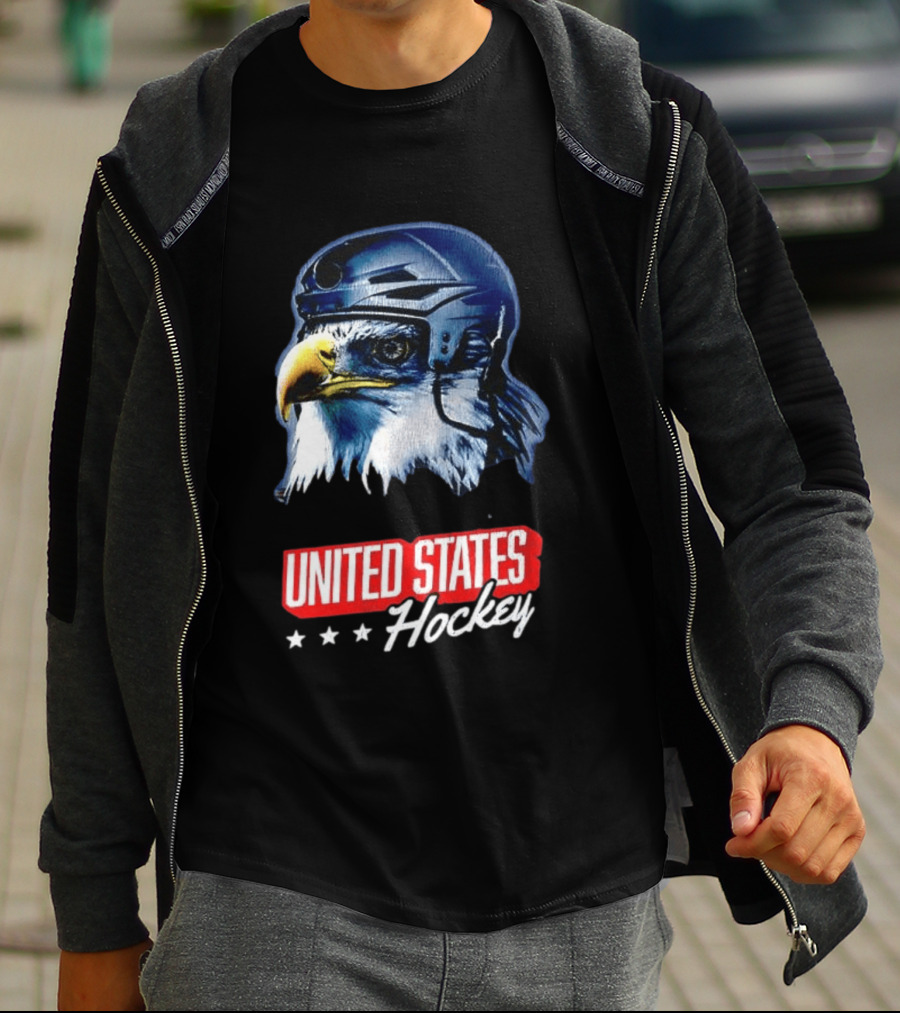 United States Hockey Eagle Milano Cortina 2026 Winter Olympics T-Shirt