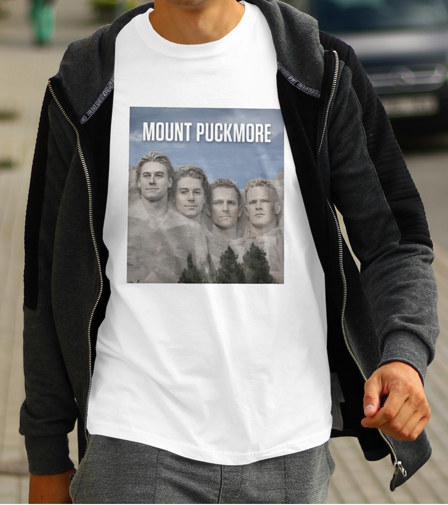 Mount Puckmore USA Hockey Champs Iconic Faces T-Shirt