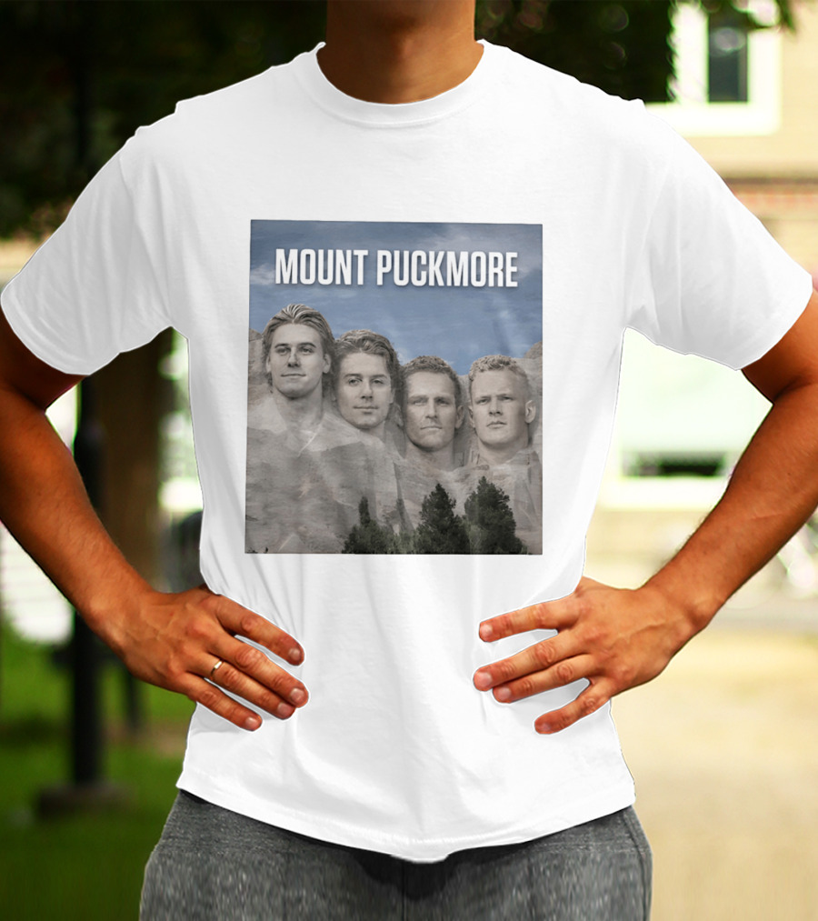 Mount Puckmore USA Hockey Champs Iconic Faces T-Shirt