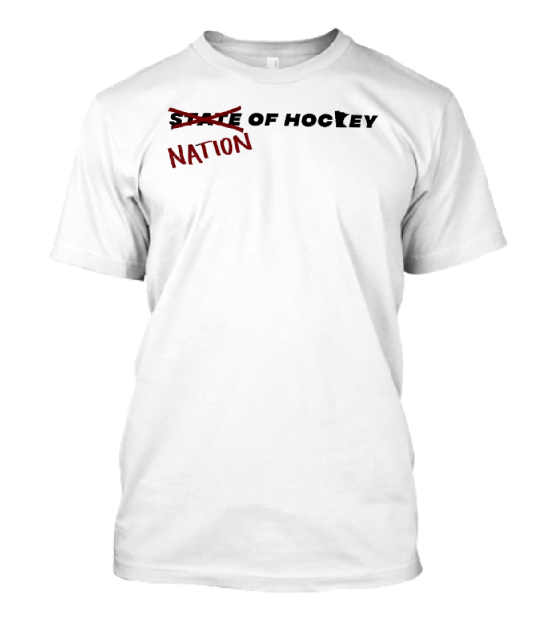 Nation Of Hockey Meme Text Crossover Humor T-Shirt