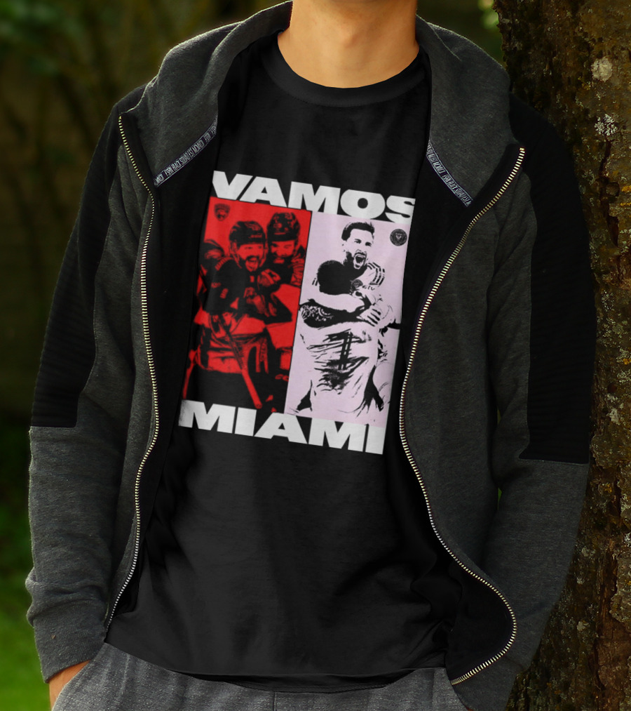 Vamos Miami Soccer Team Celebration Iconic Moments T-Shirt