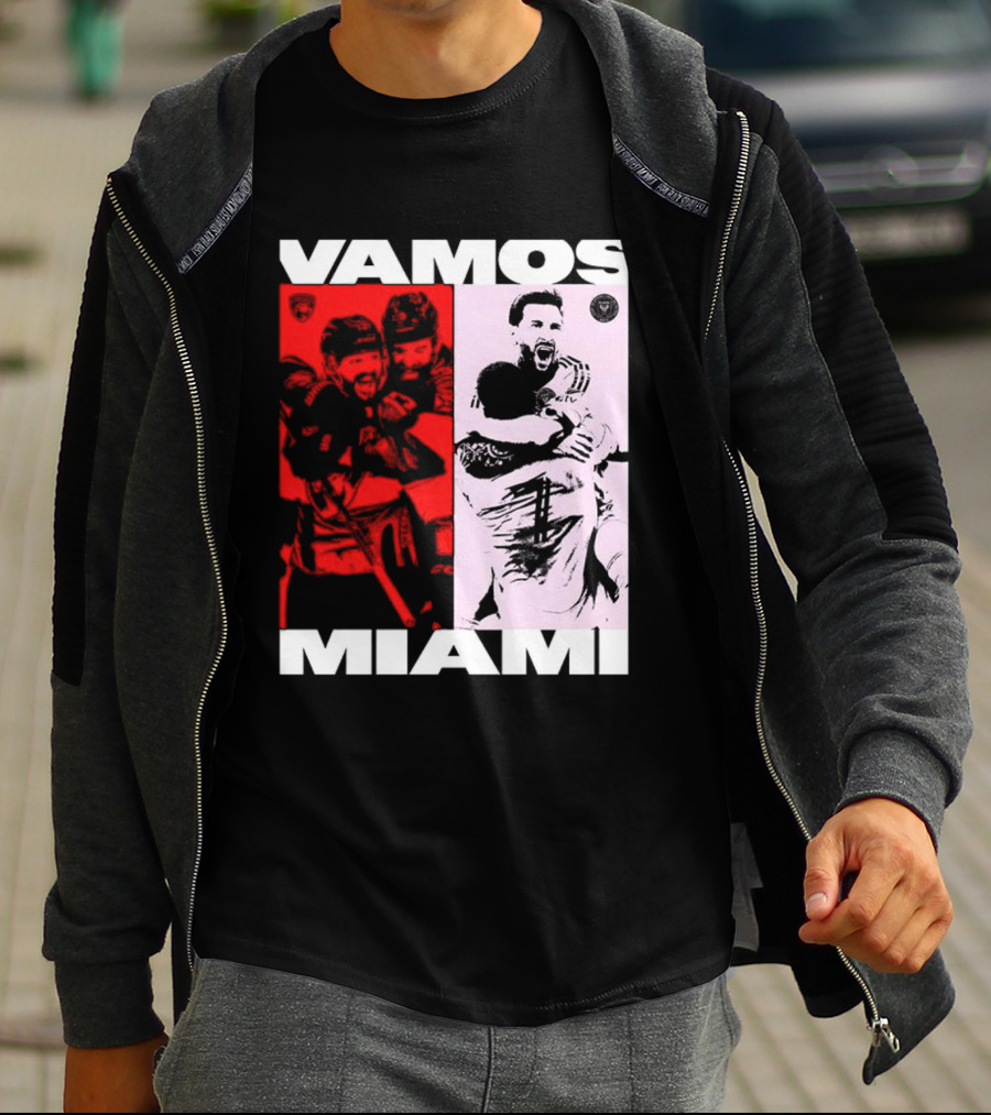 Vamos Miami Soccer Team Celebration Iconic Moments T-Shirt