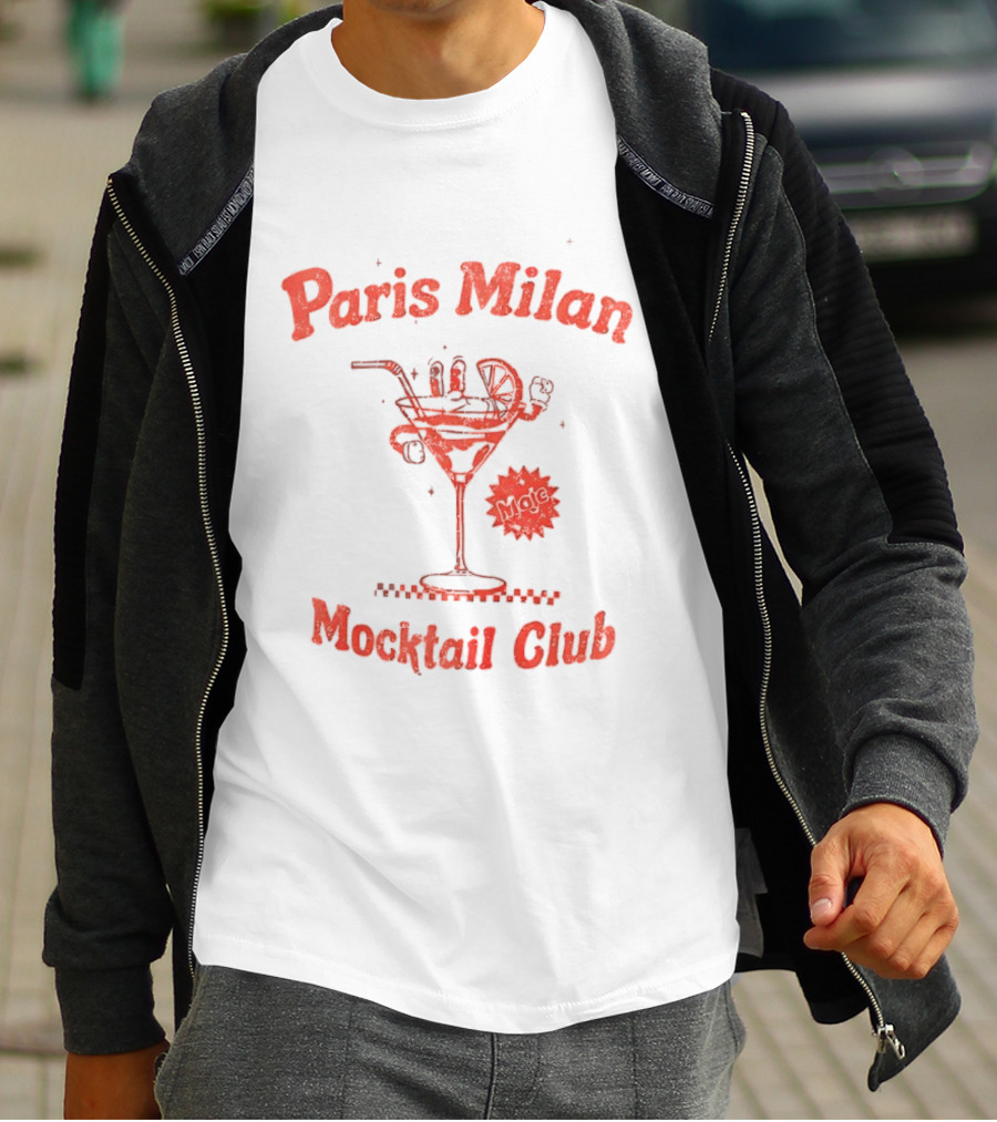 Paris Milan Mocktail Club Vintage Drink T-Shirt