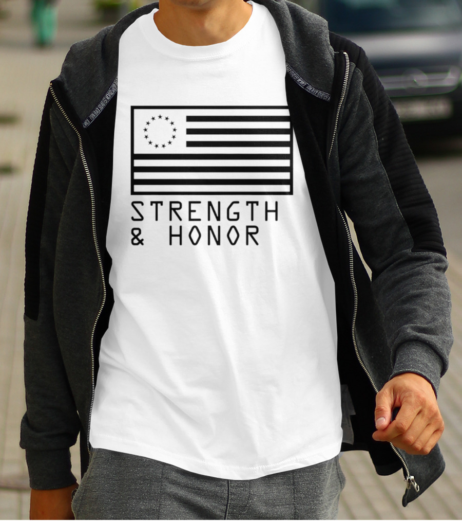 Strength & Honor Betsy Ross USA Flag T-Shirt