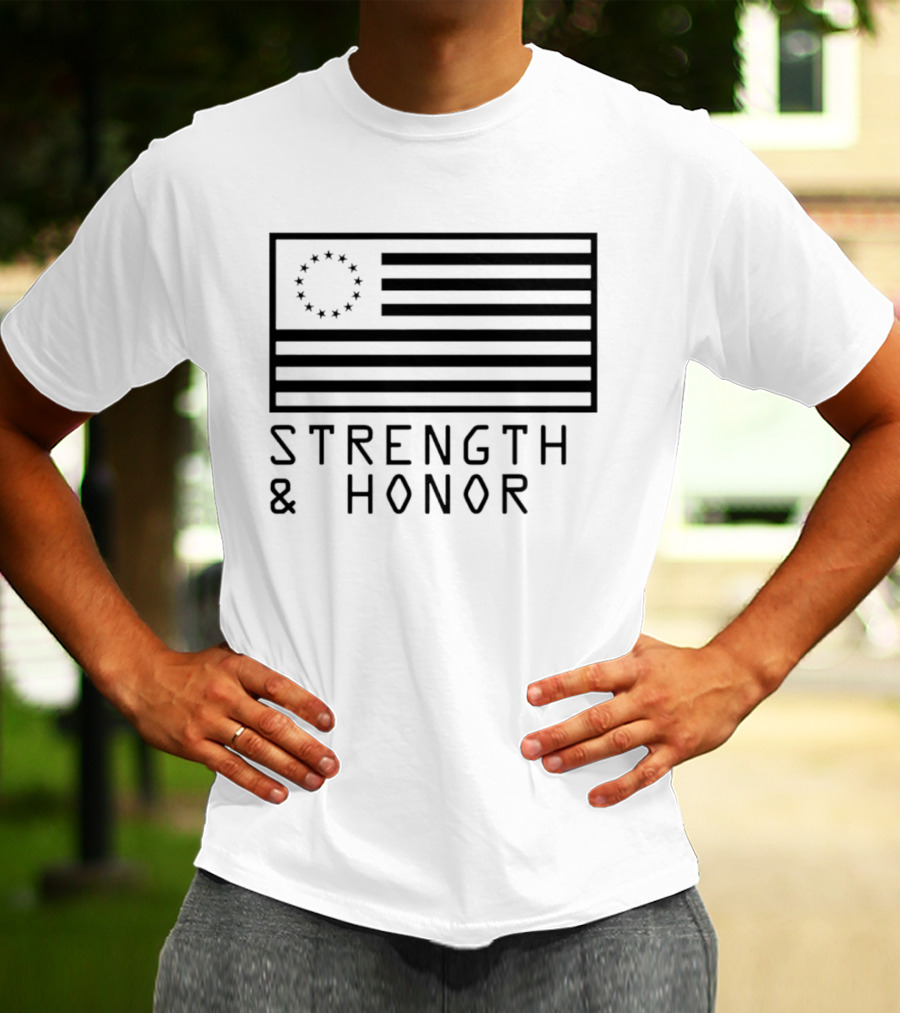 Strength & Honor Betsy Ross USA Flag T-Shirt