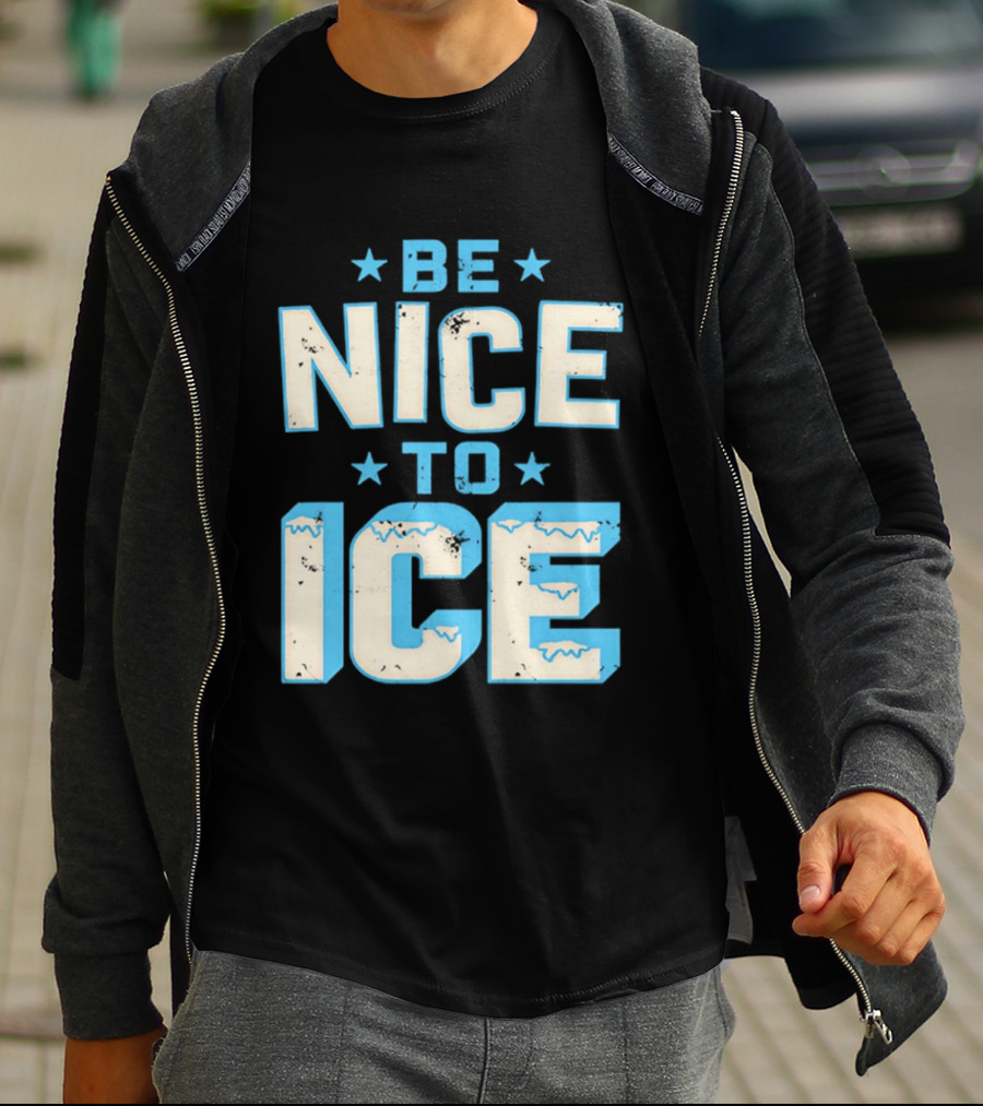 Be Nice To Ice Snowflake Star T-Shirt