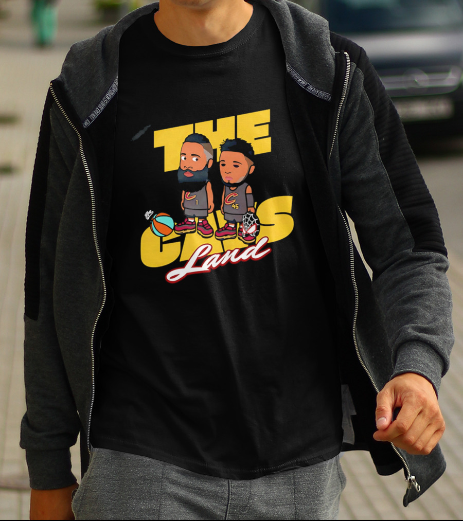 The Cavs Land Cleveland Cavaliers Cartoon Beard Spida T-Shirt