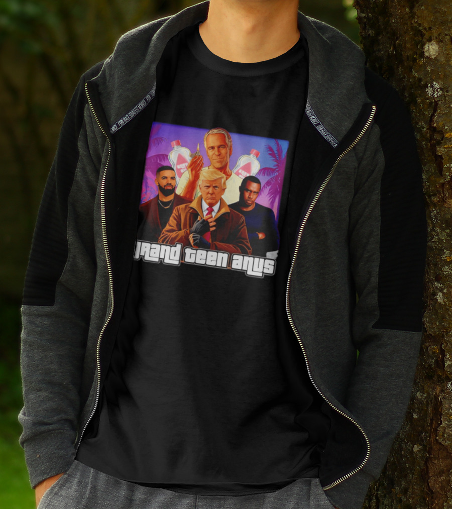 Donald Trump And Jeffrey Epstein Grand Teen Anus Political T-Shirt
