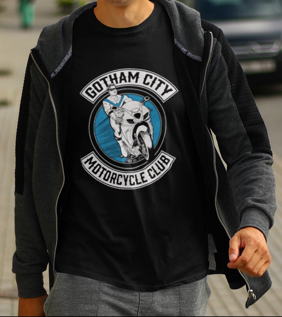 Gotham City Motorcycle Club Vintage Style Rider T-Shirt