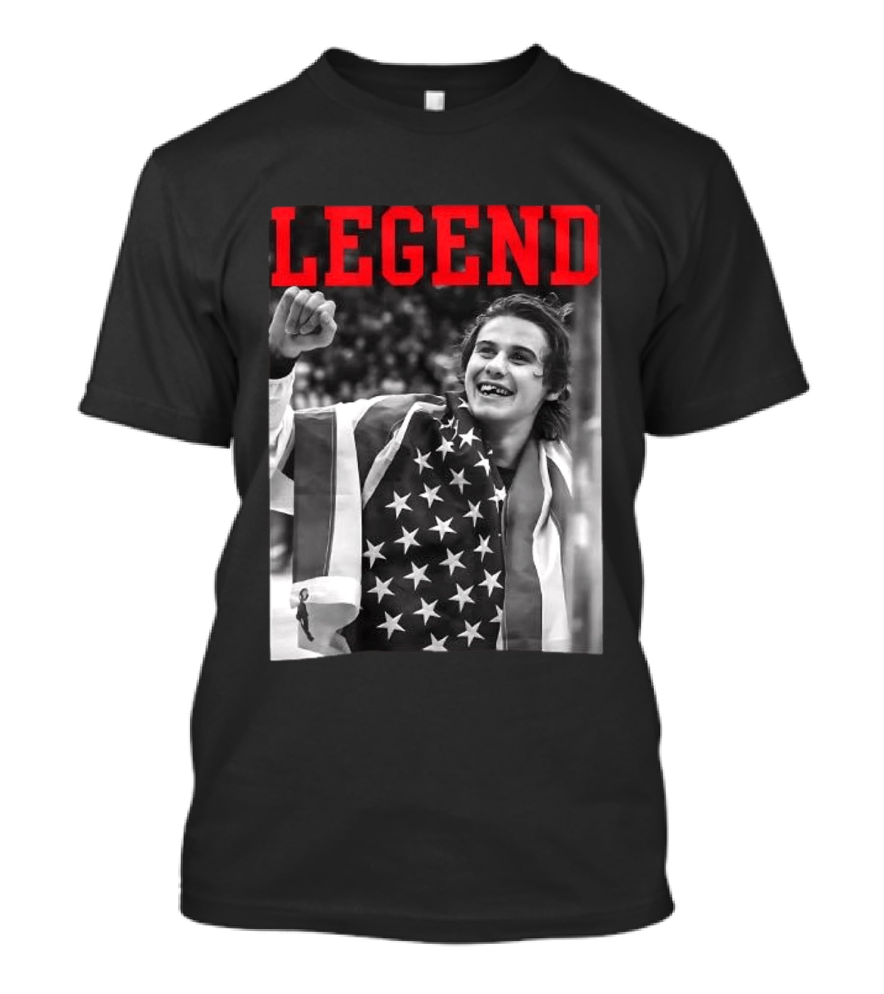 Jack Hughes USA Legend Olympic Gold Medal Hockey T-Shirt