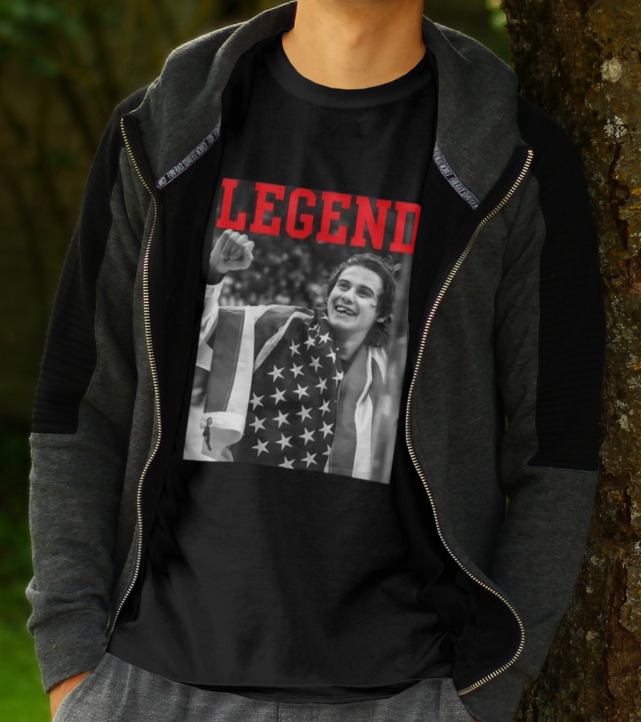 Jack Hughes USA Legend Olympic Gold Medal Hockey T-Shirt