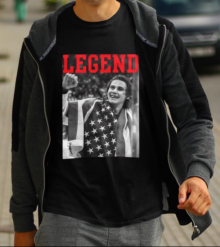 Jack Hughes USA Legend Olympic Gold Medal Hockey T-Shirt