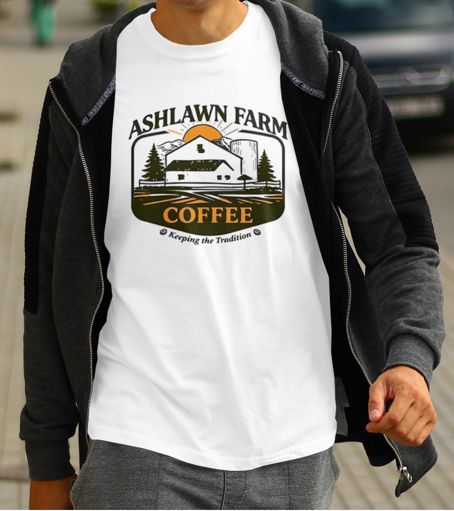 Ashlawn Farm Coffee Keeping The Tradition Vintage Farmhouse Aesthetic T-Shirt
