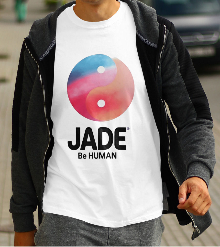 Jade Be Human Yin Yang T-Shirt