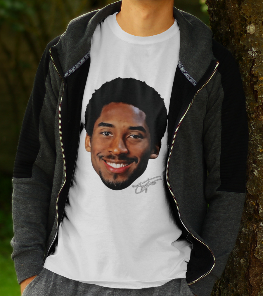 Kobe Bryant Big Face All Smiles NBA Legend T-Shirt
