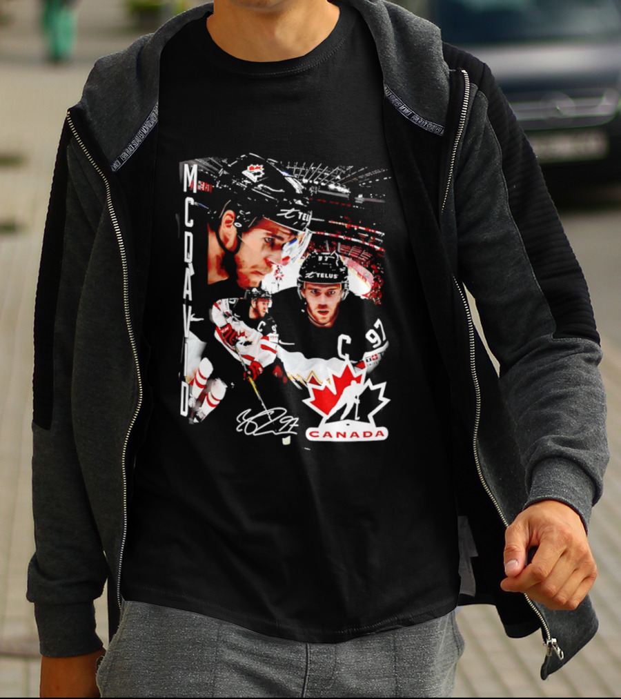 Connor McDavid Canada Hockey Maple Leaf C97 T-Shirt