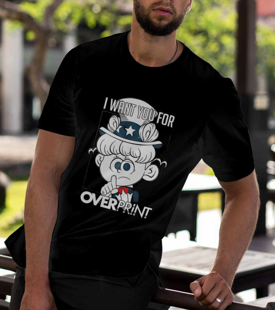 I Want You For Over Print Uncle Pig America T-Shirt