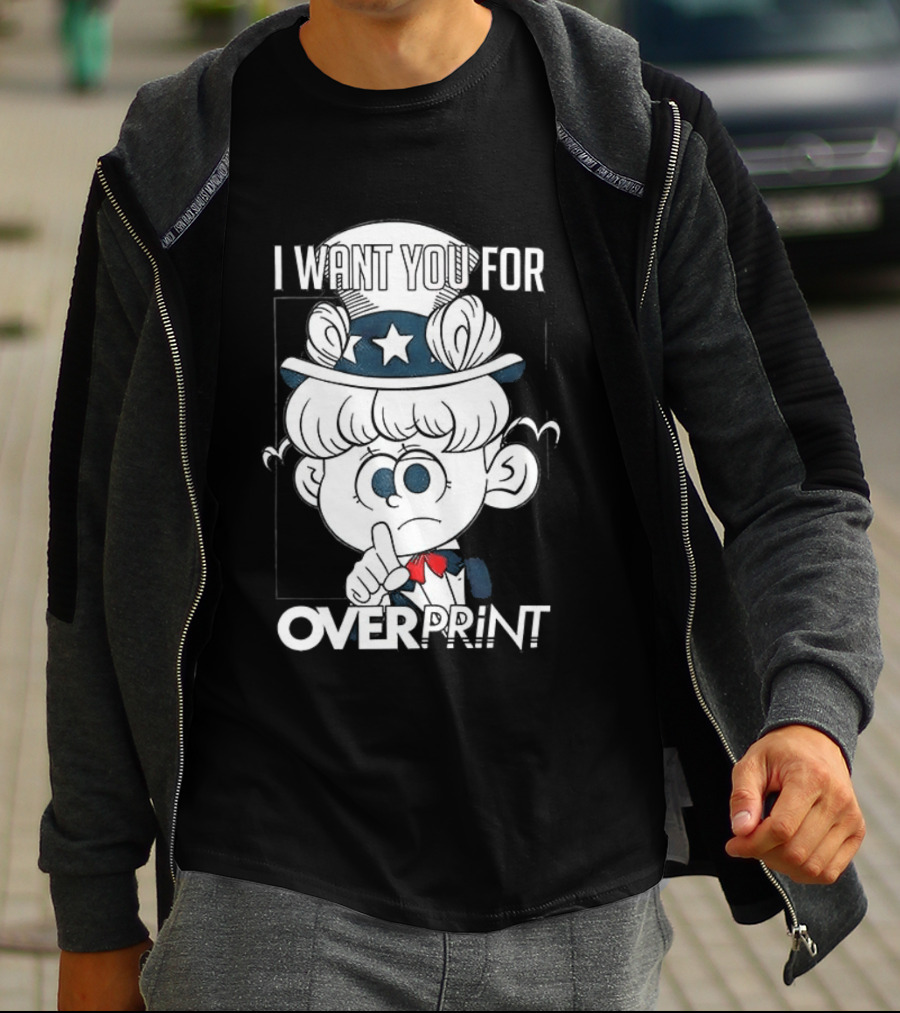 I Want You For Over Print Uncle Pig America T-Shirt