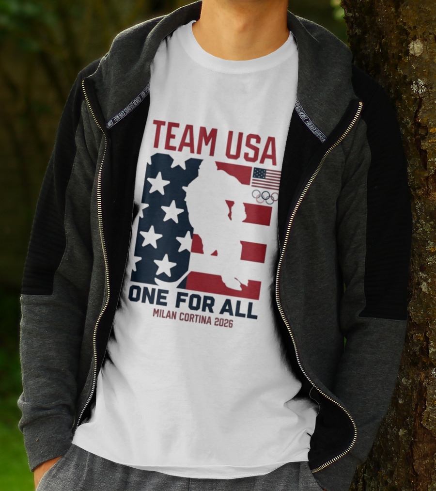 Team USA One For All Milan Cortina 2026 Winter Olympics T-Shirt