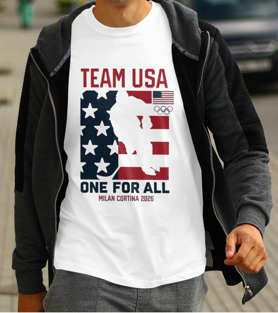 Team USA One For All Milan Cortina 2026 Winter Olympics T-Shirt