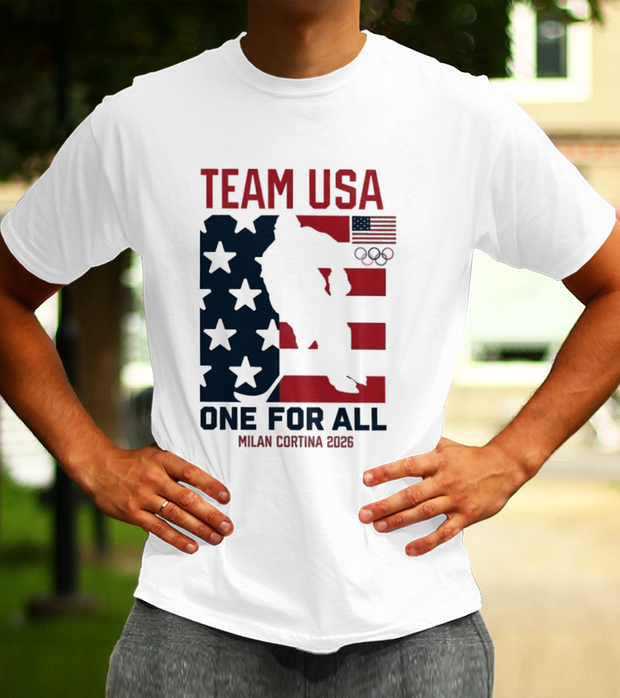 Team USA One For All Milan Cortina 2026 Winter Olympics T-Shirt