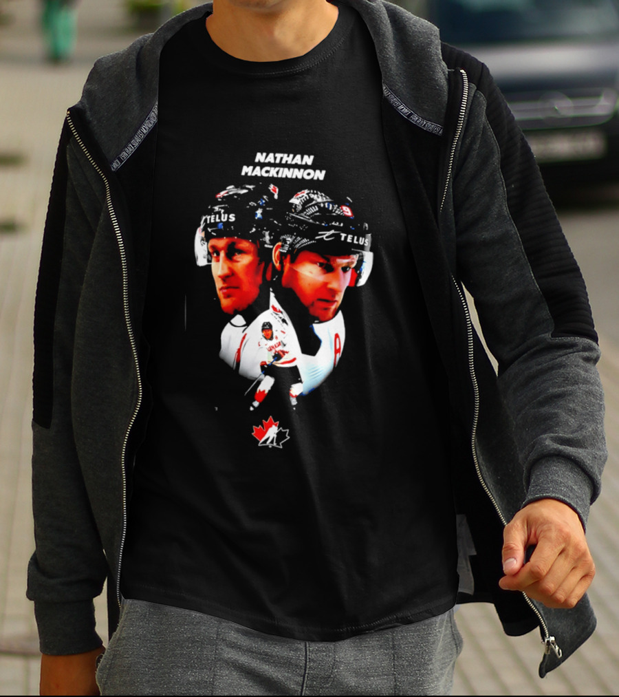 Nathan MacKinnon Canada Hockey Telus Team Maple Leaf T-Shirt