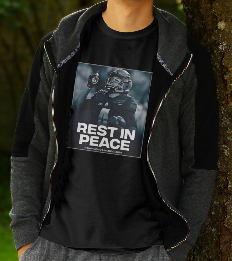 Rondale Moore Rest In Peace Tribute 2000 2026 Football Memorial T-Shirt