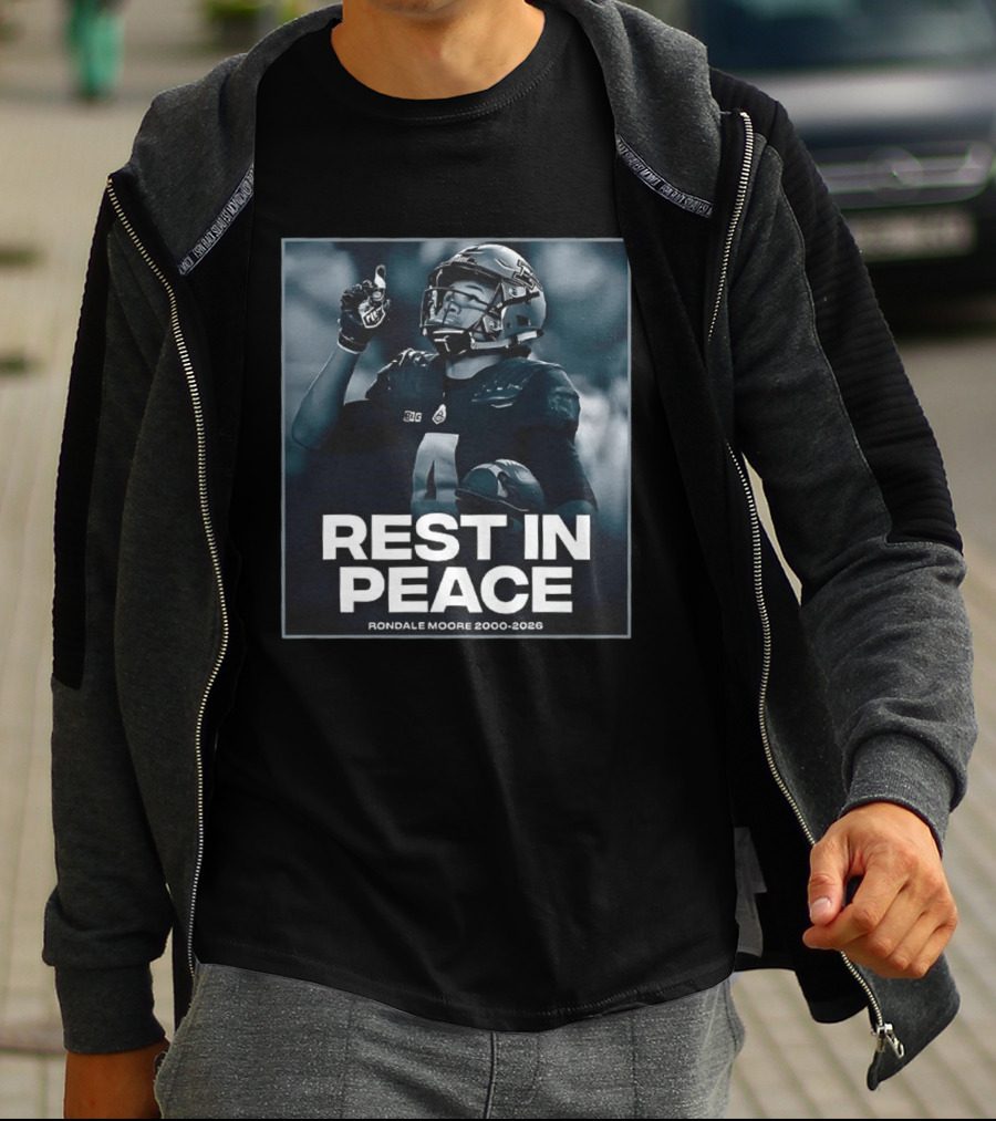 Rondale Moore Rest In Peace Tribute 2000 2026 Football Memorial T-Shirt