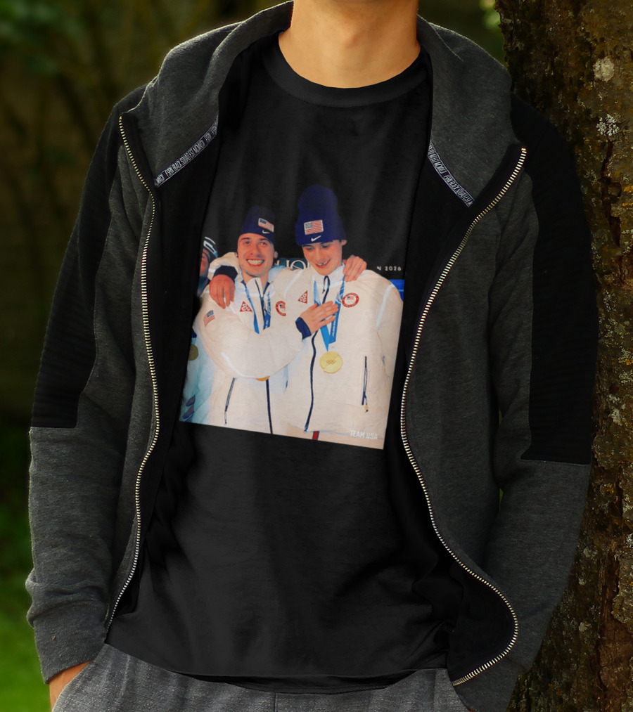 Team USA Golden Goal 2026 Milano Cortina Winter Olympics Celebrating Victory T-Shirt