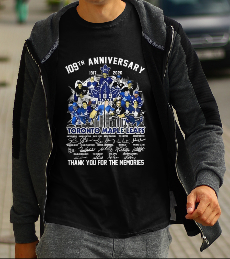 Toronto Maple Leafs 109th Anniversary 1917 2023 Thank You For The Memories T-Shirt