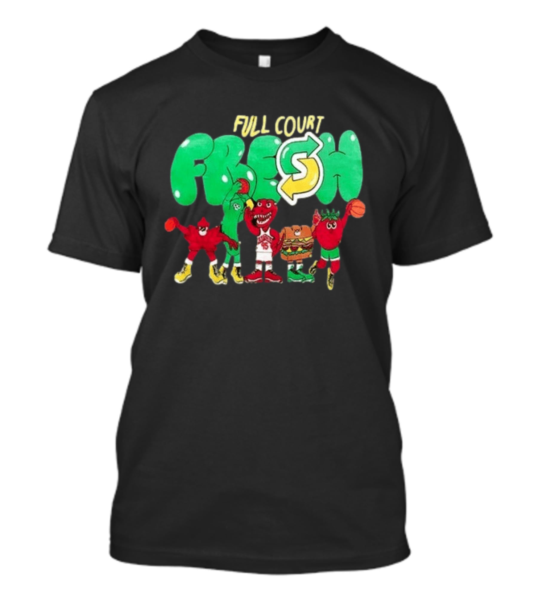 Toronto Raptors Full Court Fresh Characters 2026 T-Shirt