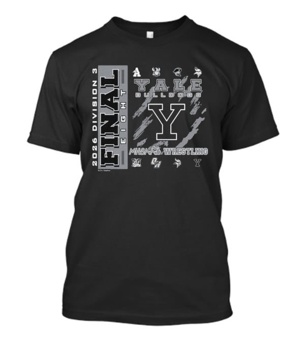 Yale Bulldogs 2026 MHSAA Wrestling Final 8 Division 3 T-Shirt