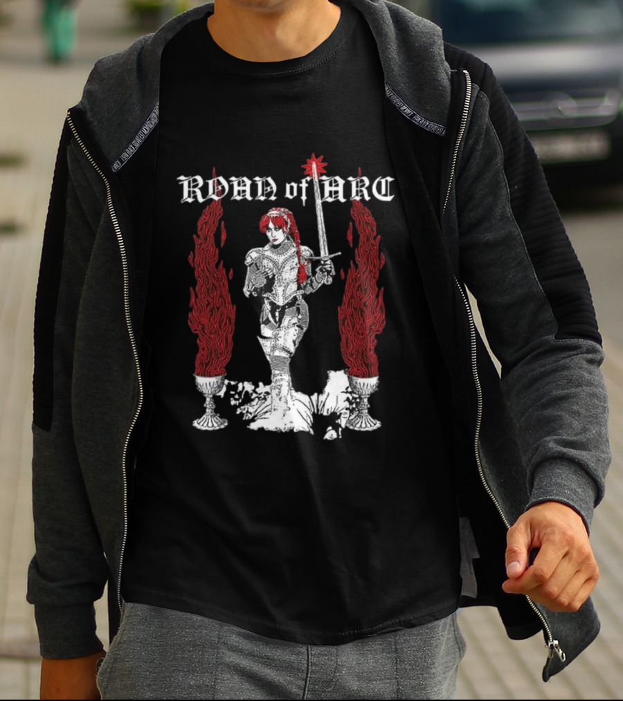 Chappell Roan Joan Of Arc Medieval Warrior With Flaming Chalices T-Shirt