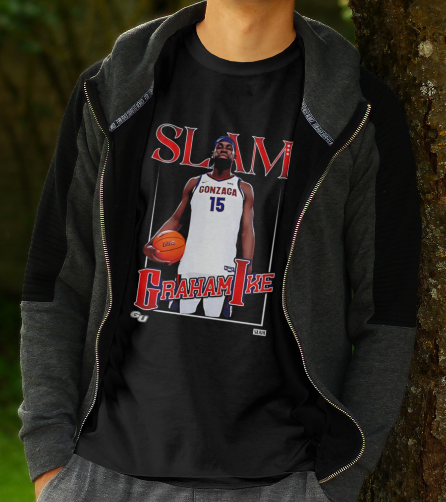 Graham Ike Gonzaga Bulldogs Slam Basketball 15 T-Shirt