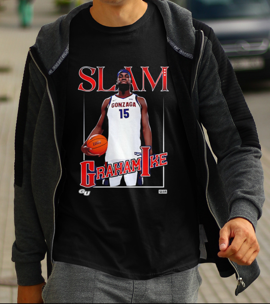Graham Ike Gonzaga Bulldogs Slam Basketball 15 T-Shirt