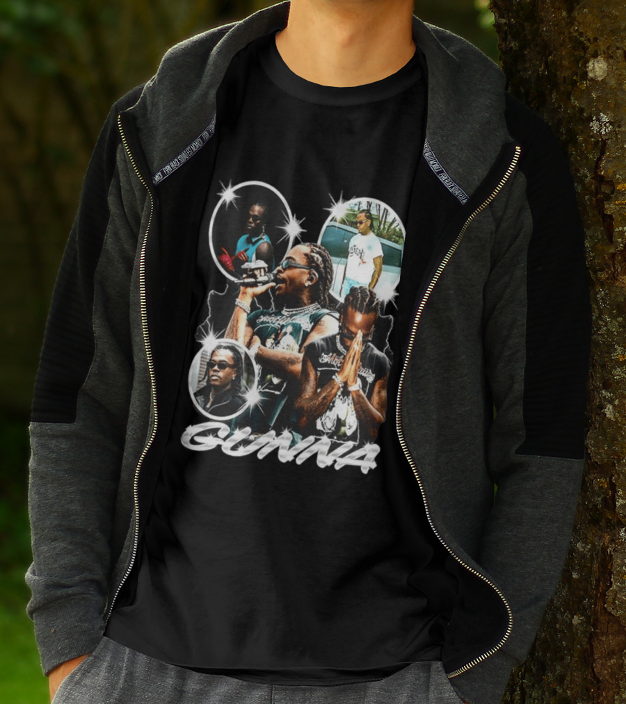 Gunna Rapper Collage With Graphic Styles And Poses T-Shirt