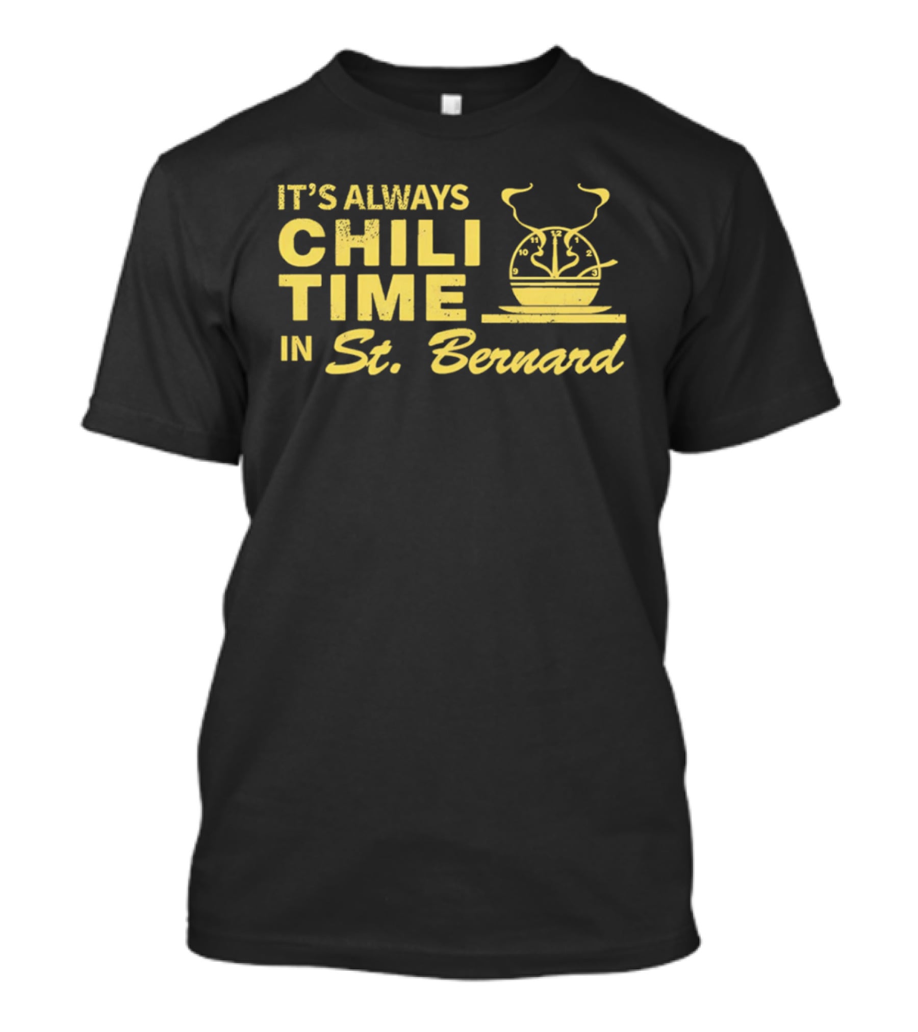 It's Always Chili Time In St Bernard Cooking Pot T-Shirt