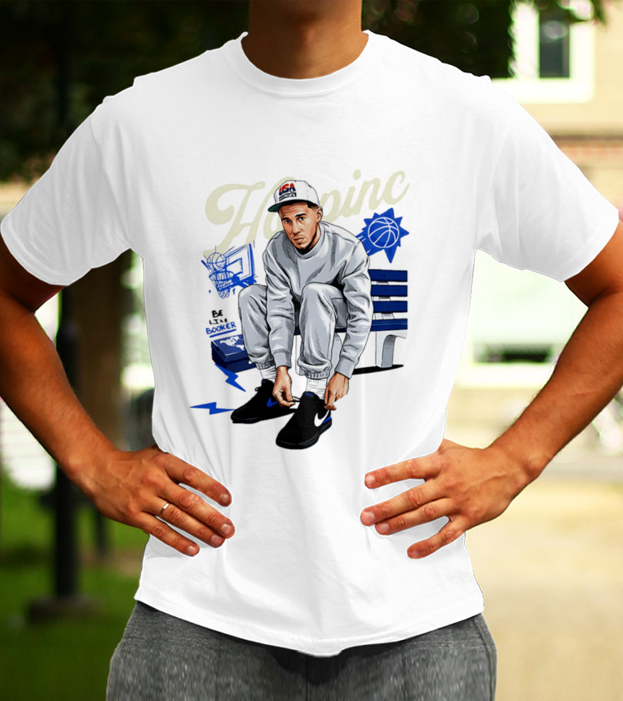 Hooping USA Basketball Player Be Like Book Bench Sneakers T-Shirt