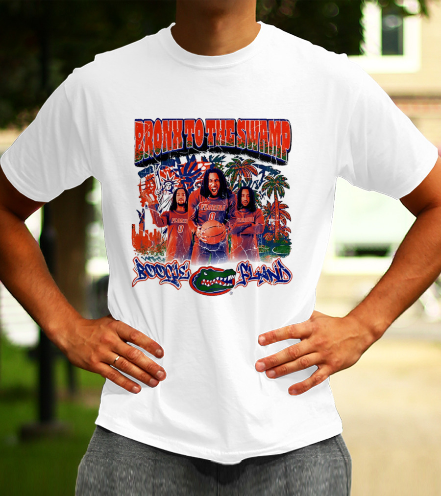 Bronx To The Swamp Boogie Fland Florida Gators Basketball T-Shirt