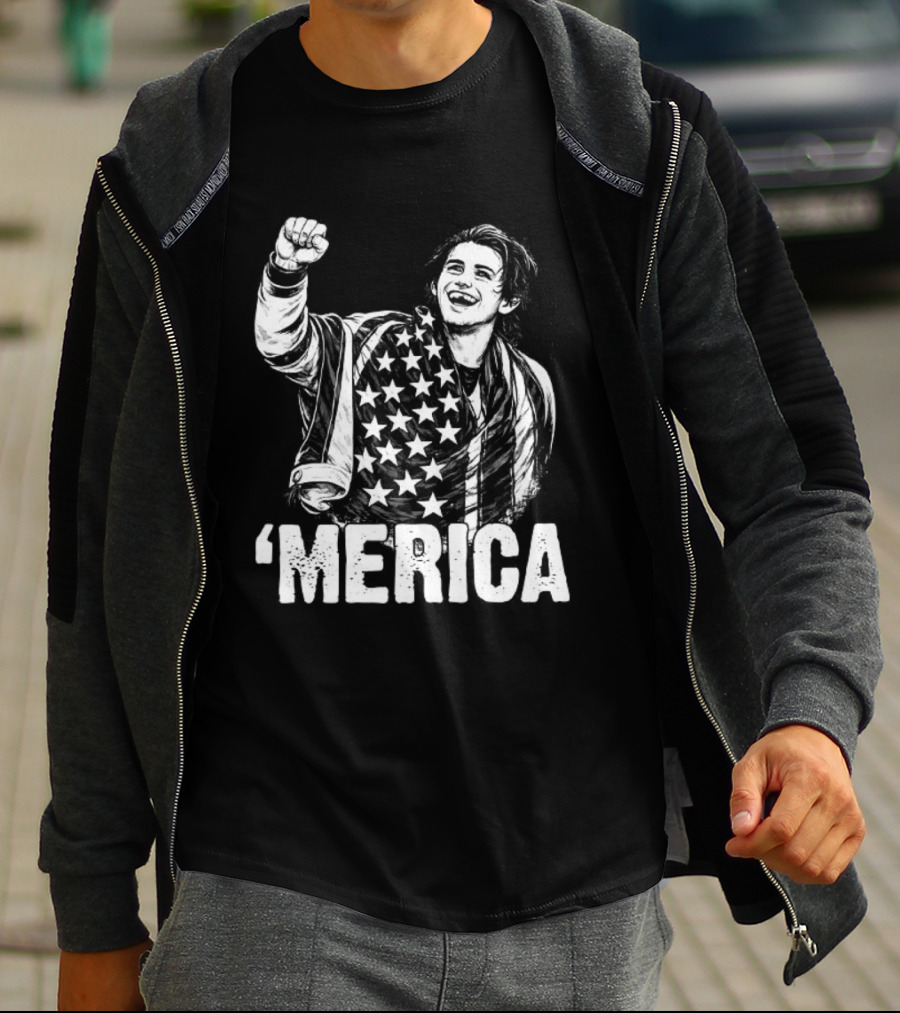 Jack Hughes Merica 2026 Olympic Gold Medal Team USA Hockey T-Shirt