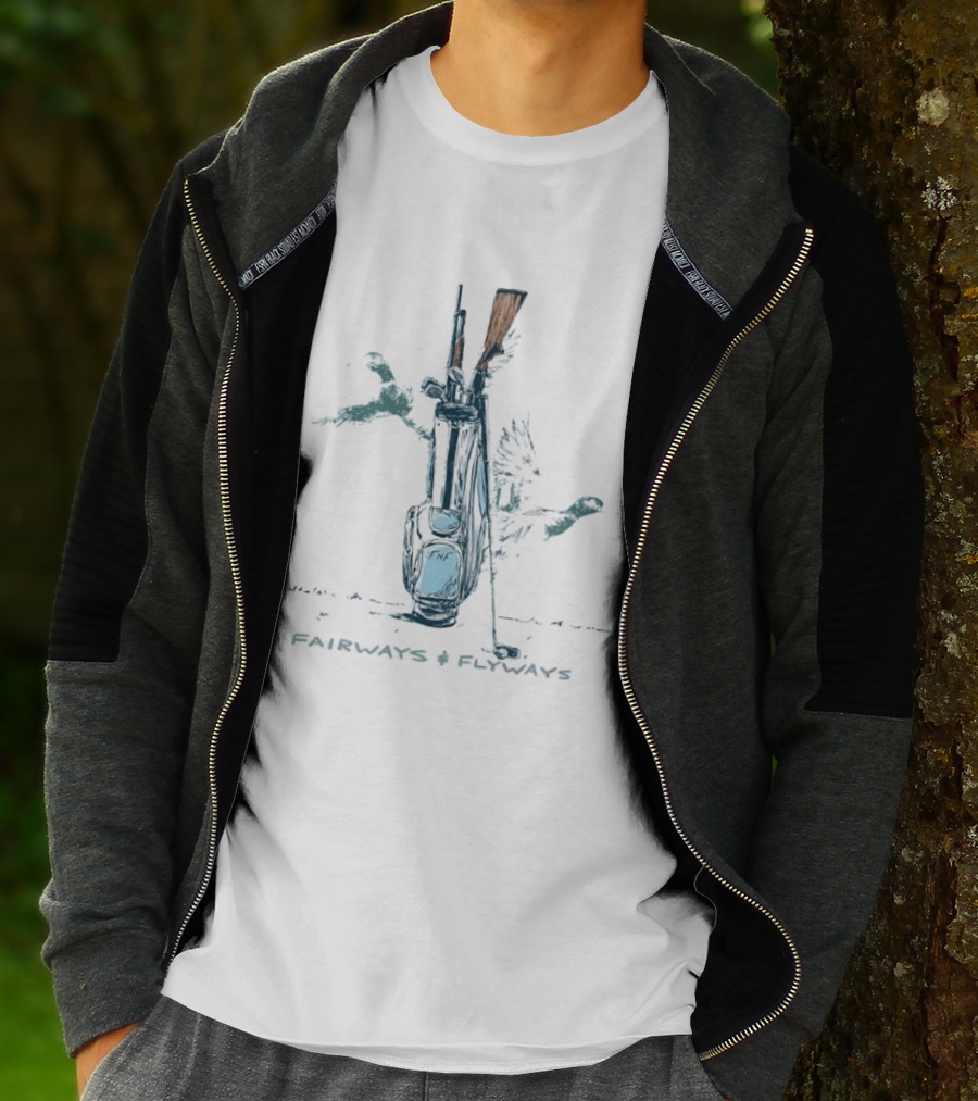 Fairways And Flyways Golf Bag Seafoam T-Shirt