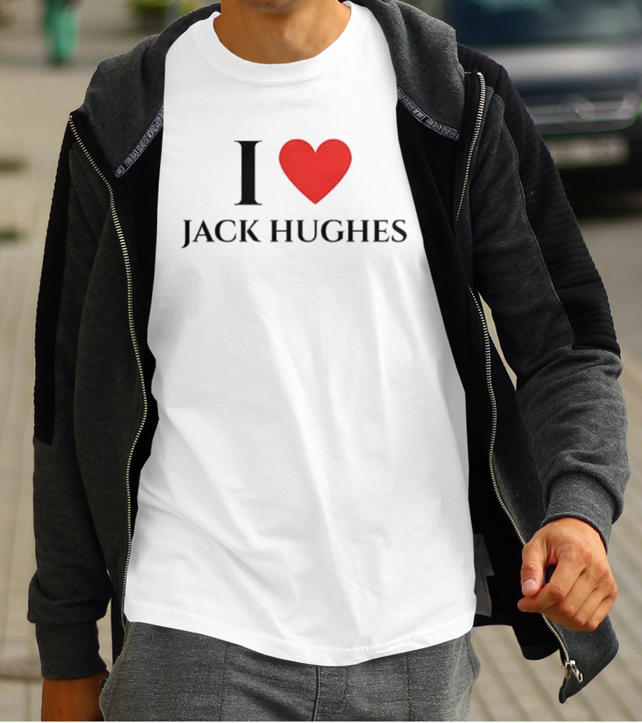 I Love Jack Hughes Y2K Vintage Style Jersey Fan Favorite T-Shirt