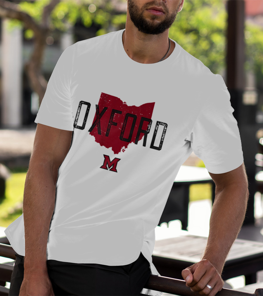 Miami RedHawks Oxford Ohio State M Logo 2026 T-Shirt