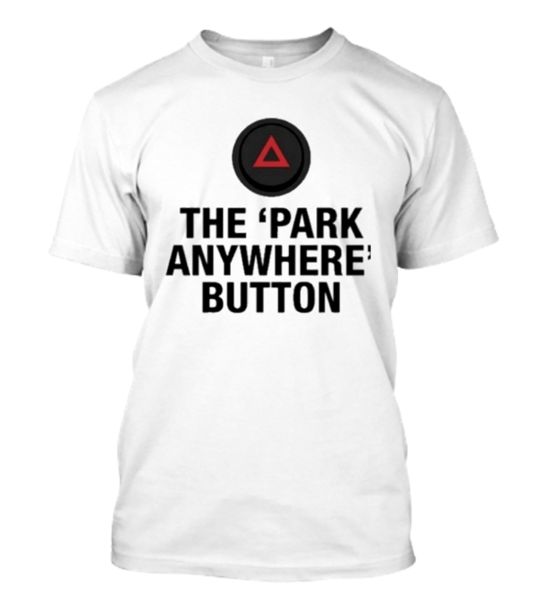The Park Anywhere Button Red Triangle T-Shirt