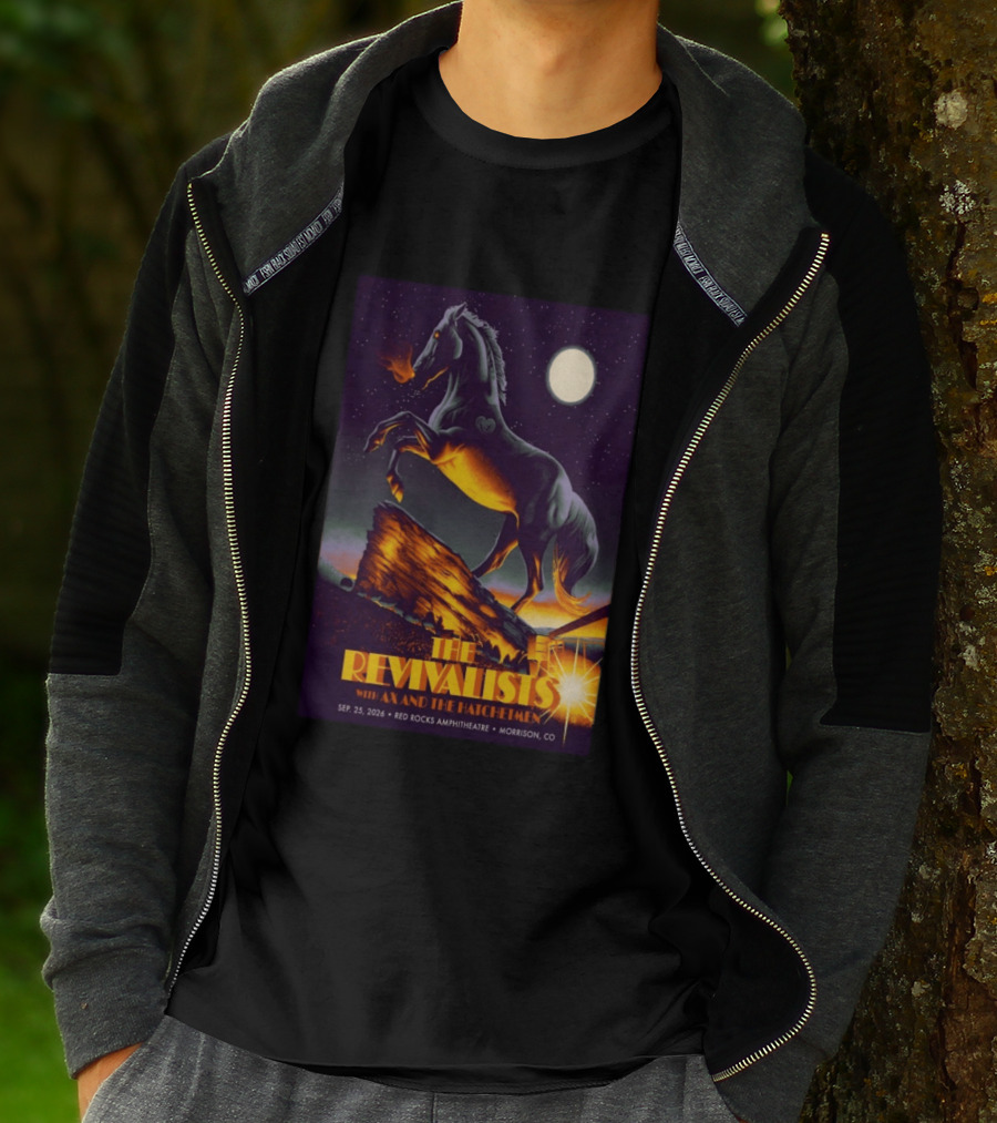 The Revivalists With Ax And The Hatchetmen Sept 25 2026 Red Rocks Amphitheatre Morrison CO T-Shirt