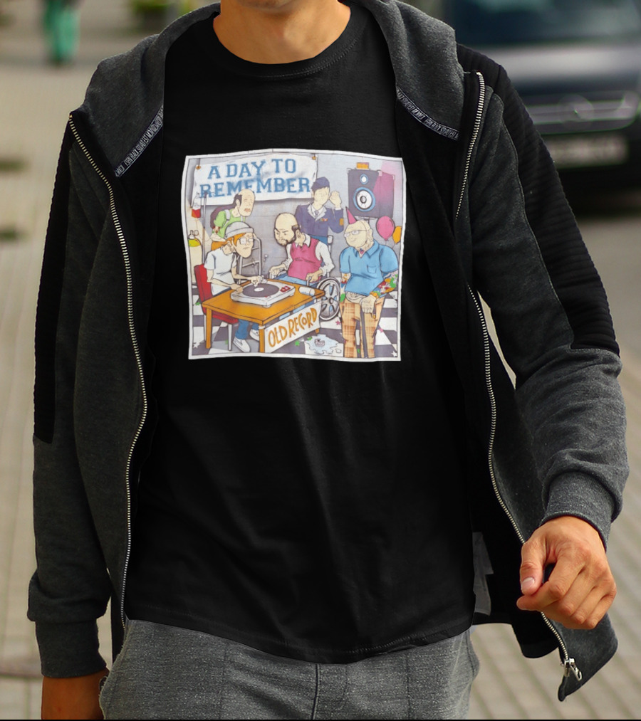 A Day To Remember Old Record Turntable Party Scene T-Shirt