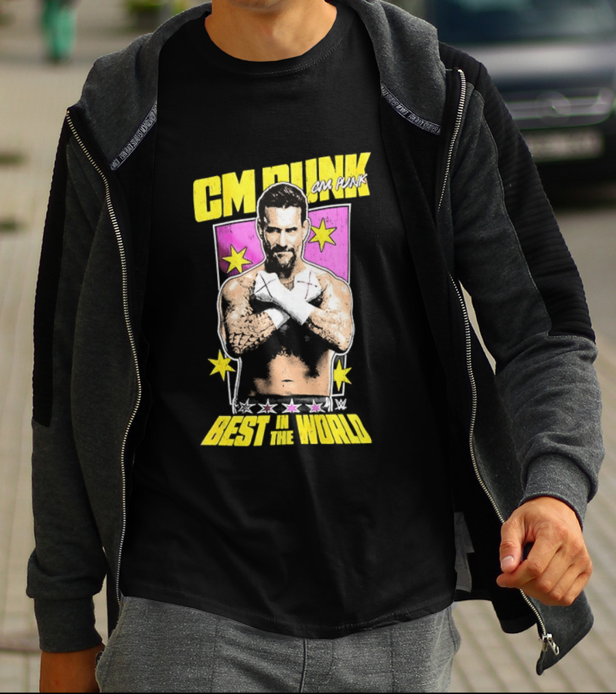 CM Punk Best In The World 2026 Stars And Pose T-Shirt