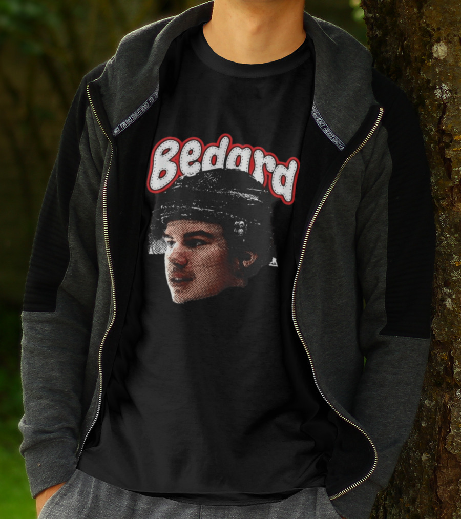 Connor Bedard Chicago Blackhawks Hockey Big Face T-Shirt